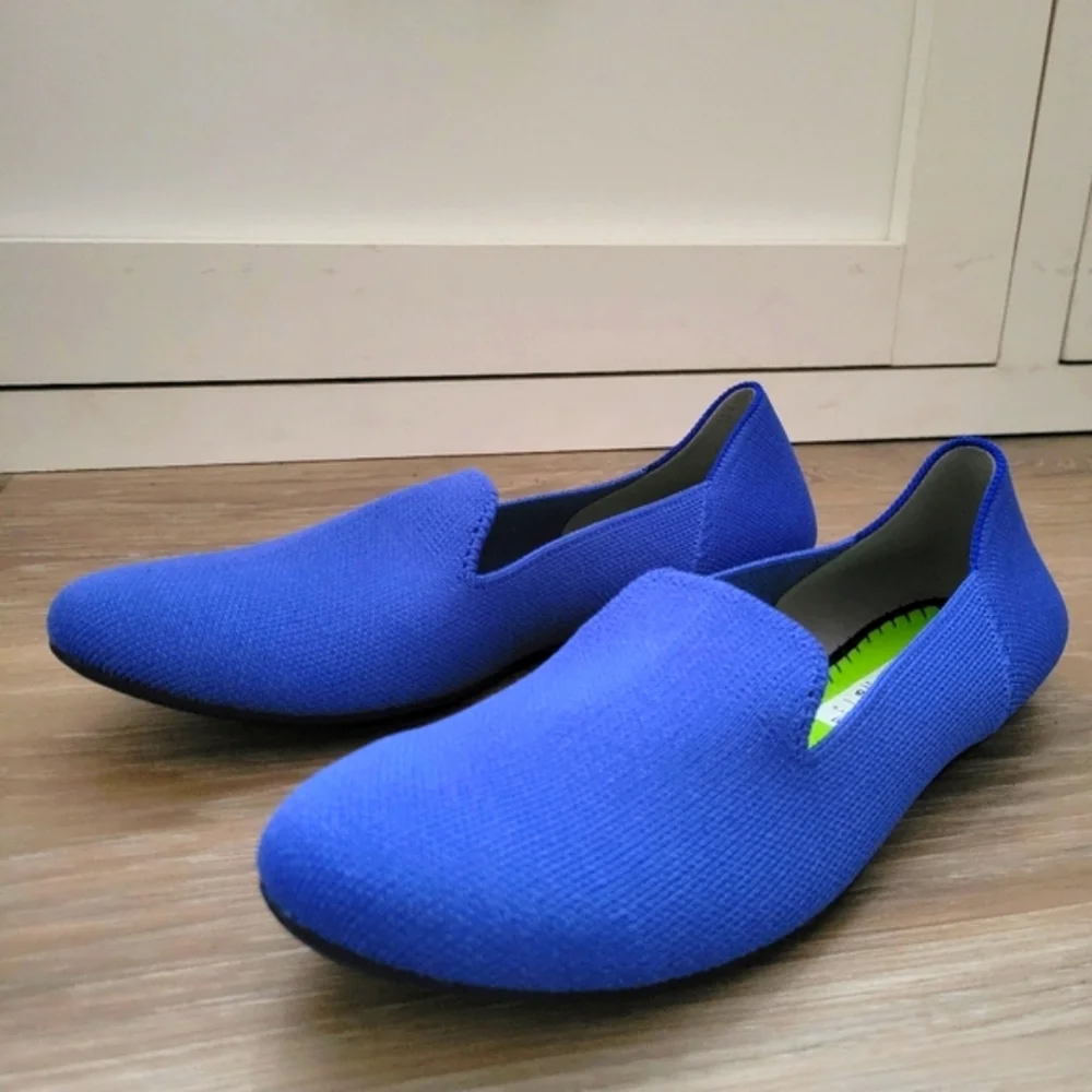 🥿Rothy’s The Loafer, Round Toe, Flat Ballet, Knit Blue, Size 8, Women's - Picture 2 of 4